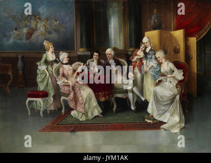 Ein Stephan Rokokoszene 1870 Stockfoto