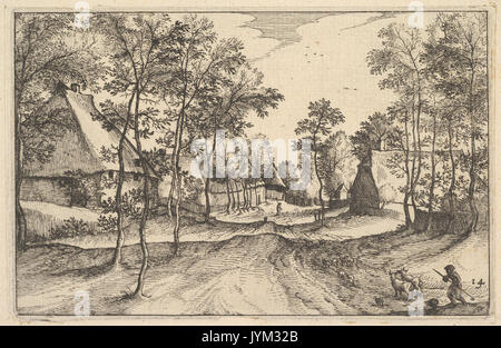 Ein Dorf Straße von Regiunculae et Villae Aliquot Ducatus Brabantiae MET DP 825748 Stockfoto