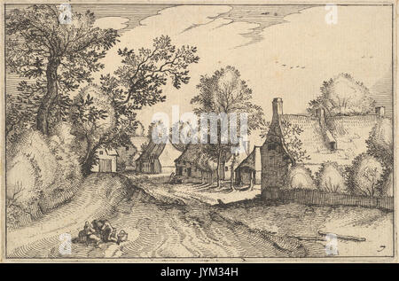 Ein Dorf Straße von Regiunculae et Villae Aliquot Ducatus Brabantiae MET DP 825693 Stockfoto