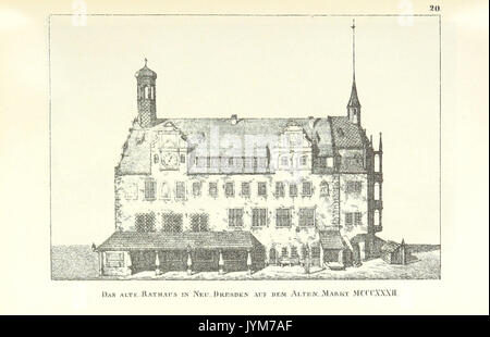 Das alte Rathaus in Neu Dresden auf dem Alten Markt 1332 Stockfoto