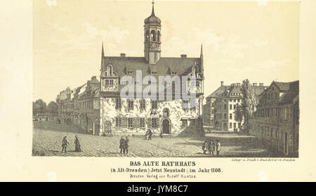 Dresden Lindau pg 707 Das Alte Rathaus in der Neustadt 1708 Stockfoto