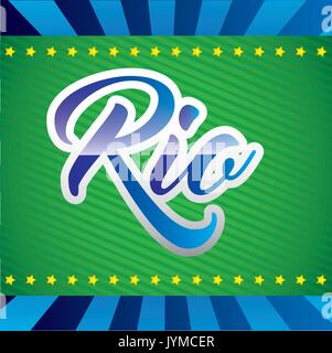 Spiele rio Design Vector Illustration Stock Vektor