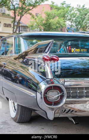 ORILLIA ONTARIO, Kanada - 19 August 2017: 1959 Cadillac Serie 62 an der 19. jährlichen Orillia Downtown Classic Car Show angezeigt. Stockfoto