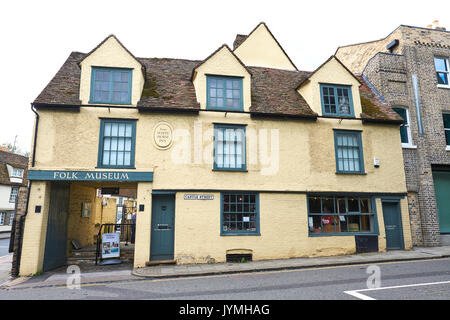 Museum von Cambridge Eine der ältesten sozialen Geschichte Museum in Großbritannien, Castle Street, Cambridge, Großbritannien Stockfoto