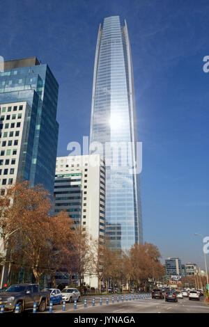 Gran Torre Costanera Tower, La Costanera, La Costanera Center, Santiago, Chile Stockfoto