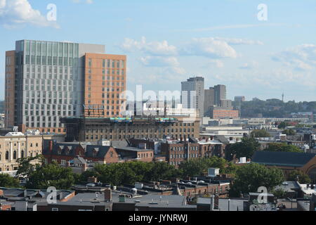 Eine Ansicht der städtischen Kontexten, in Neu England Stadtbild Stockfoto