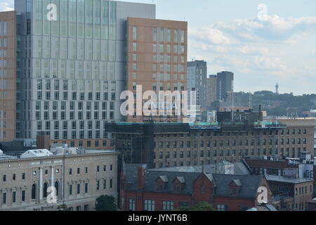 Eine Ansicht der städtischen Kontexten, in Neu England Stadtbild Stockfoto