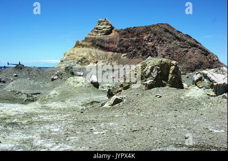 White Island, eine Insel vulkanischen Ursprungs aus Neuseeland Stockfoto