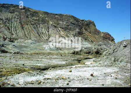 White Island, eine Insel vulkanischen Ursprungs aus Neuseeland Stockfoto