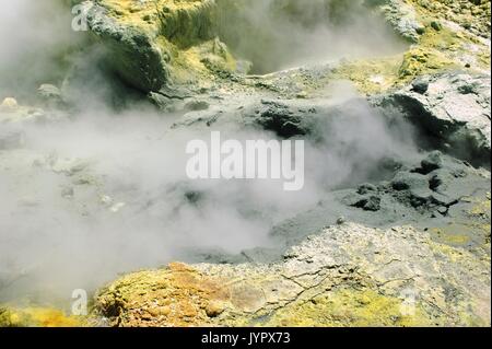 White Island, eine Insel vulkanischen Ursprungs aus Neuseeland Stockfoto