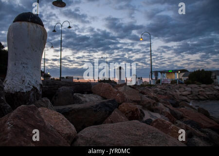 Ein Sonnenuntergang Foto aus einer anderen Perspektive. In Melbourne, Australien. Stockfoto