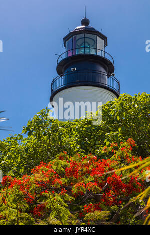 Der Key West Leuchtturm auf Key West Florida Stockfoto