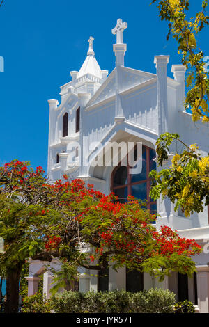St. Paul's Episcopal Church" der Altstadt von Key West Kirche' an der Duval Street in Key West Florida Stockfoto