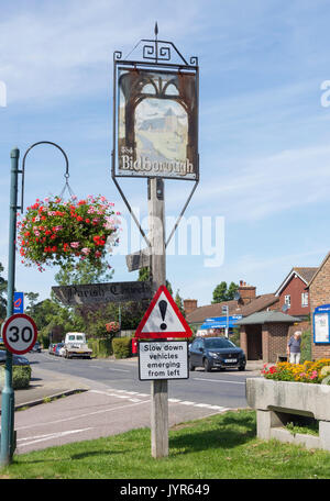 Ortsschild, bidborough Ridge, Bidborough, Kent, England, Vereinigtes Königreich Stockfoto