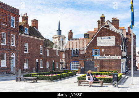 Bell Reihe, High Street, Baldock, Hertfordshire, England, Vereinigtes Königreich Stockfoto