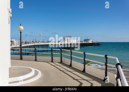 Art Deco Worthing Pier, Worthing, West Sussex, England, Vereinigtes Königreich Stockfoto