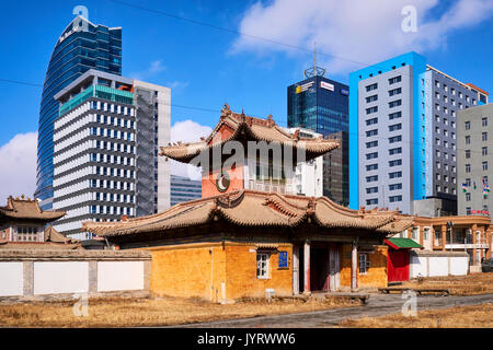 Die Mongolei, Ulaanbaatar, Choijin Lama Kloster im Zentrum der Stadt Stockfoto