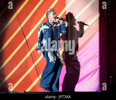 Rosa spielt an der Supervene Stadium während des V Festival im Hylands Park in Chelmsford, Essex. Bild Datum: Samstag, 19. August 2017 Stockfoto