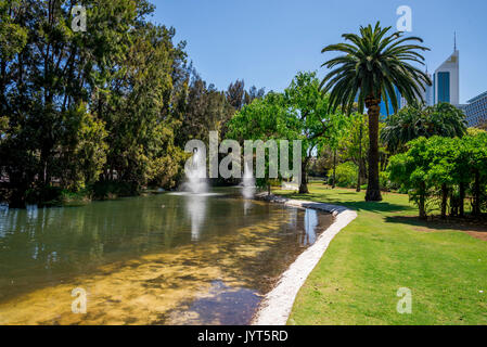 Brunnen in der Regierung House Gardens in der Nähe von Perth CBD, Western Australia Stockfoto