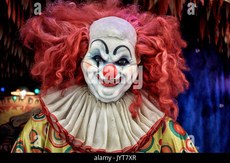 Scary clown Gesicht. Stockfoto