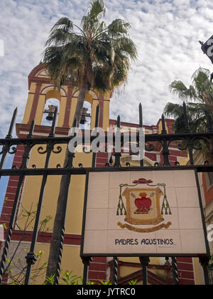 MALAGA, SPANIEN - 09. MÄRZ 2016: Tore, die in die Klosterkirche von San Agustin führen Stockfoto