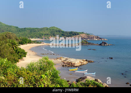 Indien, den schönsten Strand in Indien in der Nähe von Gokarna Stadt. Karnataka Stockfoto