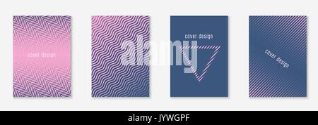 Minimale trendy abdeckt. Vektor Halbton Gradienten. Geometrische Zukunft Vorlage für Flyer, Plakat, Broschüre und Einladung. Minimalistisch, bunte Decken. S Stock Vektor