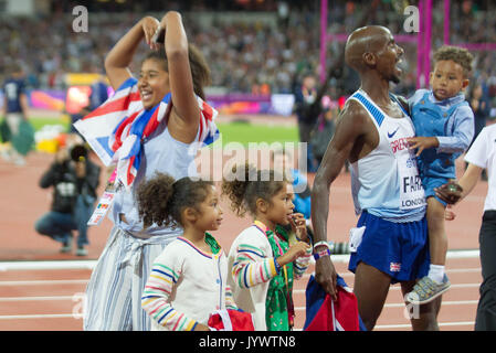 04. August 2017, London Stadium, East London, England; Leichtathletik WM, 1 Tag; In der Endrunde 10.000 Männer Stockfoto