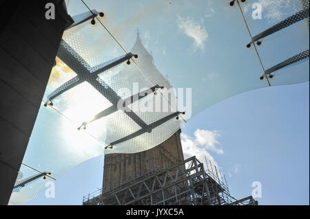 Parlament, London, UK. 20 Aug, 2017. Big Ben Bell, in der Elizabeth Tower verstummt morgen für vier Jahre als Renovierungen statt. Quelle: Matthew Chattle/Alamy leben Nachrichten Stockfoto