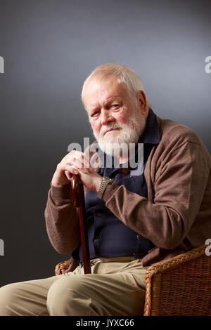 Edinburgh, Schottland, Großbritannien. 20 Aug, 2017. Tag 9 Edinburgh International Book Festival. Bild: Michael Longley, Dichter aus Belfast in Nordirland. Credit: Pako Mera/Alamy leben Nachrichten Stockfoto