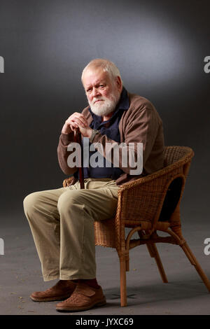 Edinburgh, Schottland, Großbritannien. 20 Aug, 2017. Tag 9 Edinburgh International Book Festival. Bild: Michael Longley, Dichter aus Belfast in Nordirland. Credit: Pako Mera/Alamy leben Nachrichten Stockfoto