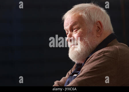 Edinburgh, Schottland, Großbritannien. 20 Aug, 2017. Tag 9 Edinburgh International Book Festival. Bild: Michael Longley, Dichter aus Belfast in Nordirland. Credit: Pako Mera/Alamy leben Nachrichten Stockfoto