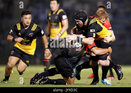 Tokio, Japan. 18 Aug, 2017. Joe Wheeler () Rugby: Japan Rugby Top League 2017-2018 Übereinstimmung zwischen Canon Adler 5-32 Suntory Sungoliath im Prince Chichibu Memorial Stadium, in Tokio, Japan. Credit: Yusuke Nakanishi/LBA SPORT/Alamy leben Nachrichten Stockfoto