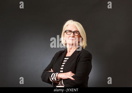 Edinburgh, Schottland, Großbritannien. 20 Aug, 2017. Tag 9 Edinburgh International Book Festival. Im Bild: Ann Pettifor, UK-based Analyst des globalen Finanzsystems, Direktor des Policy Research in der Makroökonomie ein Netzwerk von Ökonomen. Credit: Pako Mera/Alamy leben Nachrichten Stockfoto