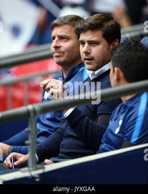 TOTTENHAM HOTSPUR MANAGER MAUR Tottenham Hotspur V CHELSEA Wembley Stadium, LONDON, ENGLAND, 20. August 2017 Stockfoto