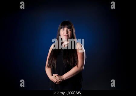 Edinburgh, Großbritannien. 20. August 2017. Natasha Kanape Fontaine, die innu Dichter, beim Edinburgh International Book Festival erscheinen. Gary Doak/Alamy leben Nachrichten Stockfoto