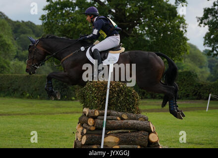 Knutsford, Großbritannien. 20 Aug, 2017. Somerford Park International Horse Trials, Sonntag, Tag 3, Reiter konkurrieren in der Britischen eventing CIC* und CIC** Springen und Langlauf. Credit: Scott Carruthers/Alamy leben Nachrichten Stockfoto