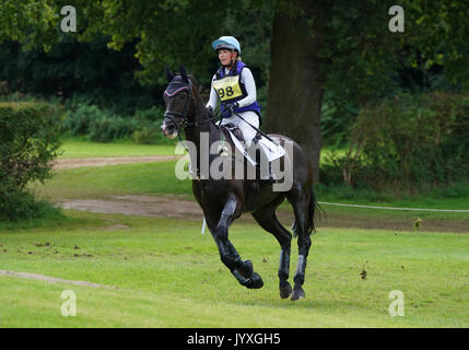 Knutsford, Großbritannien. 20 Aug, 2017. Somerford Park International Horse Trials, Sonntag, Tag 3, Reiter konkurrieren in der Britischen eventing CIC* und CIC** Springen und Langlauf. Credit: Scott Carruthers/Alamy leben Nachrichten Stockfoto