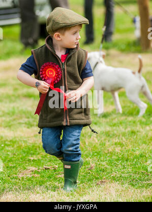 Holmesfield, Chesterfield, Derbyshire, UK. 20. August 2017. Die Barlow Jagd jährliche Terrier, Lurcher & Familie Hund bei der Jagd Zwinger wurde durch eine Reihe von Bandagen und Anhänger genossen. Mit dem Hund der Familie zeigen, besonders beliebt. Credit: Matt Extremität OBE/Alamy leben Nachrichten Stockfoto