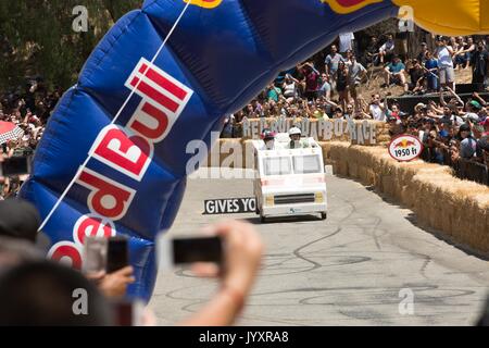 Los Angeles, USA. August 2017. Atmosphäre 2017 Red Bull Soapbox Race Elysian Park August 20,2017 Los Angeles, Kalifornien. Stockfoto