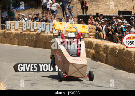 Los Angeles, USA. August 2017. Atmosphäre 2017 Red Bull Soapbox Race Elysian Park August 20,2017 Los Angeles, Kalifornien. Stockfoto