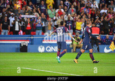 Paris, Frankreich. 20 Aug, 2017. Neymar Jr von Paris Saint-Germain während der französischen Ligue 1 Paris St. Germain (PSG) v Toulouse FC im Parc des Princes Stadium am 20. August 2017 in Paris, Frankreich. Credit: Francois pauletto/Alamy leben Nachrichten Stockfoto