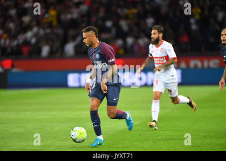 Paris, Frankreich. 20 Aug, 2017. Neymar Jr von Paris Saint-Germain während der französischen Ligue 1 Paris St. Germain (PSG) v Toulouse FC im Parc des Princes Stadium am 20. August 2017 in Paris, Frankreich. Credit: Francois pauletto/Alamy leben Nachrichten Stockfoto