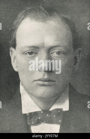 Winston Churchill, Erster Lord der Admiralität bei Ausbruch des WK 1. Stockfoto