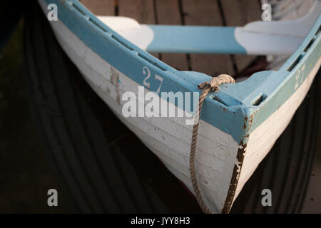 Ruderboote mieten in Damme Meare, Suffolk Stockfoto