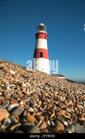 Orford Ness lighthouse an Englands Küste von Suffolk Stockfoto