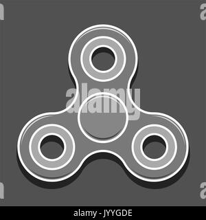 Zappeln Sie Spinner Spielzeug. Isolierte Vektor Icon. Stock Vektor