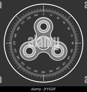 Fidget spinner Toy. Vektor icon. Stock Vektor