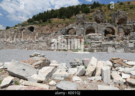 Varius Bäder der antiken Stadt Ephesus, Izmir, Türkei Stockfoto