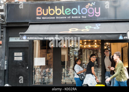 Bubbleology lab Stil alkoholfreie Getränke cafe 49 Rupert st, Soho, London W1D 7PF, Großbritannien Stockfoto